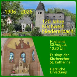 120 Jahre Kirchweih Niedererbach